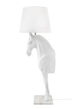 MOOSEE lampa podłogowa KOŃ HORSE STAND    S biała - włókno szklane