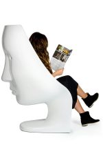 Fotel NEMO FACE CHAIR biały - włókno szklane - obrazek 7