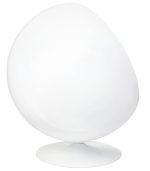 Fotel BALL biało-niebieski - włókno szklane - obrazek 3