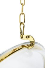 Fotel wiszący BUBBLE GOLD VELVET poduszka czarna - obrazek 5