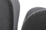Fotel SWAN WOOL PREMIUM szary - wełna, podstawa stal - obrazek 4
