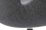Fotel SWAN WOOL PREMIUM szary - wełna, podstawa stal - obrazek 5