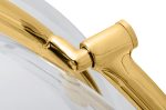 Fotel BUBBLE STAND 2 GOLD VELVET poduszka czarna - obrazek 4