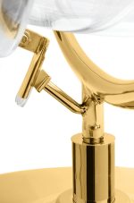 Fotel BUBBLE STAND 2 GOLD VELVET poduszka czarna - obrazek 5