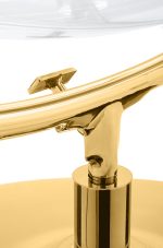 Fotel BUBBLE STAND 2 GOLD VELVET poduszka czarna - obrazek 6