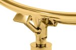Fotel BUBBLE STAND 2 GOLD VELVET poduszka czarna - obrazek 7