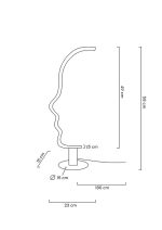 MOOSEE lampa stołowa FACE TABLE czarna - obrazek 10