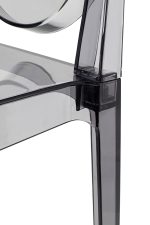 Krzesło barowe VICTORIA 65 cm dymione - poliwęglan - obrazek 7