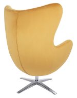 Fotel EGG SZEROKI VELVET musztardowy - obrazek 4