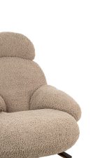 Fotel bujany PLUSH TEDDY ciemny beżowy - obrazek 10