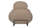 Fotel bujany PLUSH TEDDY ciemny beżowy - obrazek 4