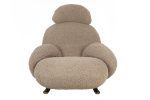 Fotel bujany PLUSH TEDDY ciemny beżowy - obrazek 5