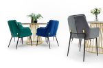 Stół GLAM MARBLE 110 - MDF, złota podstawa - obrazek 7