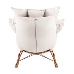 Fotel bujany SWING VELVET beżowy - obrazek 3