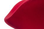 Fotel SWAN WOOL PREMIUM czerwony -  wełna, podstawa stal - obrazek 6