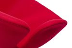 Fotel SWAN WOOL PREMIUM czerwony -  wełna, podstawa stal - obrazek 7