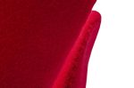 Fotel SWAN WOOL PREMIUM czerwony -  wełna, podstawa stal - obrazek 8