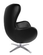 Fotel EGG SZEROKI PU czarny - obrazek 10