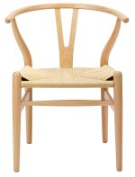 Krzesło WISHBONE natural - drewno bukowe, naturalne włókno - obrazek 9