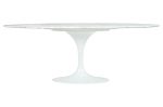 Stół TULIP ELLIPSE MARBLE CARRARA 200     biały - marmur, metal - obrazek 3
