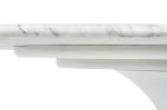 Stół TULIP ELLIPSE MARBLE CARRARA 200     biały - marmur, metal - obrazek 5