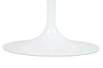 Stół TULIP ELLIPSE MARBLE CARRARA 200     biały - marmur, metal - obrazek 6