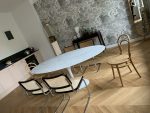 Stół TULIP ELLIPSE MARBLE CARRARA 200     biały - marmur, metal - obrazek 9