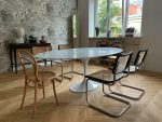 Stół TULIP ELLIPSE MARBLE CARRARA 200     biały - marmur, metal - obrazek 10