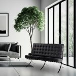 Sofa dwuosobowa BARCELON czarna - włoska skóra naturalna, stal - obrazek 8