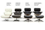 Fotel LOUNGE czarny / jesion z podnóżkiem - obrazek 6