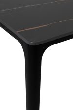Stół SLIM 140x80 czarny - ceramiczny      marmur, aluminium - obrazek 3