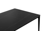 Stół SLIM 140x80 czarny - ceramiczny      marmur, aluminium - obrazek 4