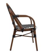 Krzesło ogrodowe CAFE PARIS ARM brązowe   rattan - obrazek 2