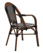Krzesło ogrodowe CAFE PARIS ARM brązowe   rattan - obrazek 3