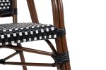 Krzesło ogrodowe CAFE PARIS ARM brązowe   rattan - obrazek 6