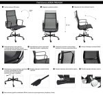Fotel biurowy AERON PREMIUM czarny - siatka, aluminium - obrazek 10