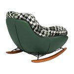 Fotel bujany FATTY zielona pepitka - obrazek 3