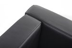 Fotel SOFT LC2 czarny - włoska skóra naturalna, chrom - obrazek 8