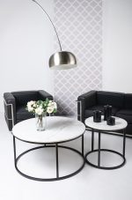 Sofa dwuosobowa SOFT LC2 czarna - włoska skóra naturalna, metal - obrazek 5