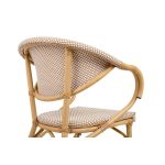 Krzesło ogrodowe CAFE BISTRO PARIS ARM    beżowe rattan - obrazek 7