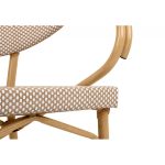 Krzesło ogrodowe CAFE BISTRO PARIS ARM    beżowe rattan - obrazek 9