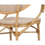 Krzesło ogrodowe CAFE BISTRO PARIS ARM    beżowe rattan - obrazek 10