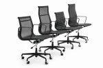 Fotel biurowy BODY PRESTIGE PLUS czarny  - skóra naturalna, aluminium - obrazek 2