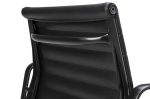 Fotel biurowy BODY PRESTIGE PLUS czarny  - skóra naturalna, aluminium - obrazek 5