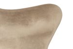 Fotel EGG SZEROKI VELVET khaki - obrazek 6