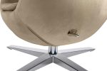 Fotel EGG SZEROKI VELVET khaki - obrazek 8