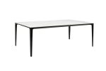 Stół SLIM 200x100 biały, czarny -         ceramiczny marmur, aluminium