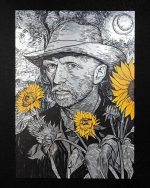 Obraz VAN SUNFLOWER 96x121 cm - obrazek 5