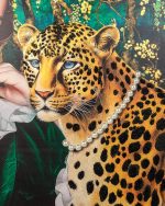 Obraz PEARLS LEOPARD 150x120 cm - obrazek 4
