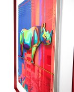 Obraz RHINO IN THE CITY 88x110 cm - obrazek 4